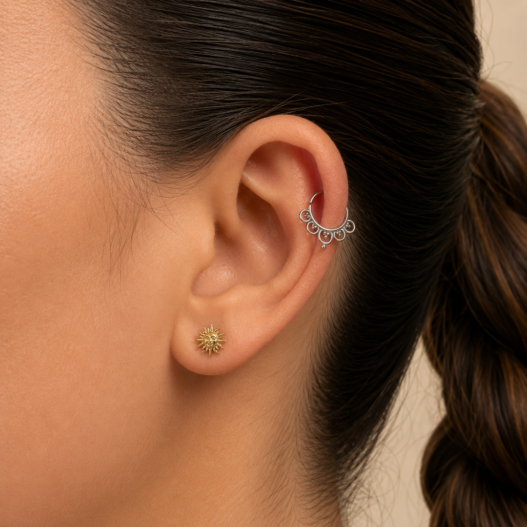 TAGOMAGO HOOP PIERCING EARRING
