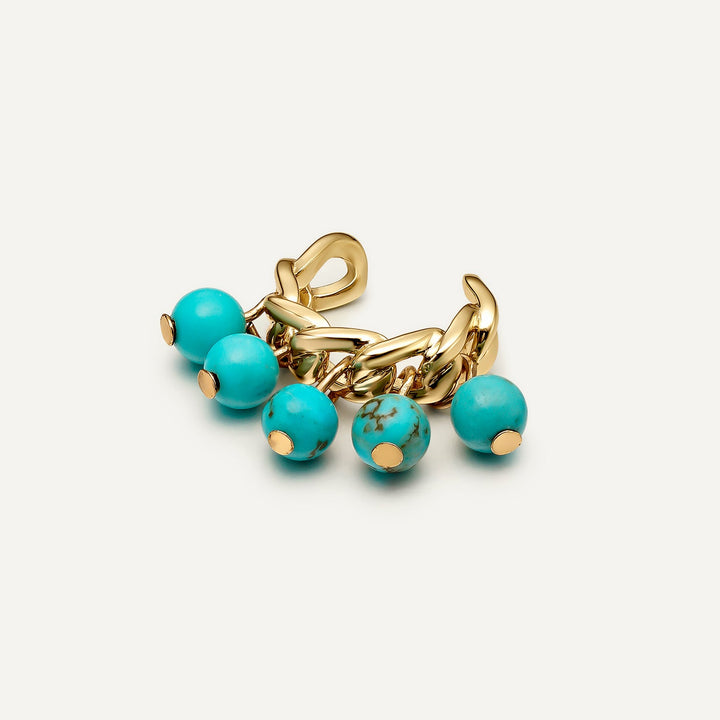EAR CUFF TURQUOISE AKOYA