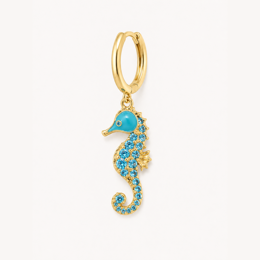 APĻA AUSKARS PIERCING MOSAĪKA AQUA JŪRAS ZIRGS