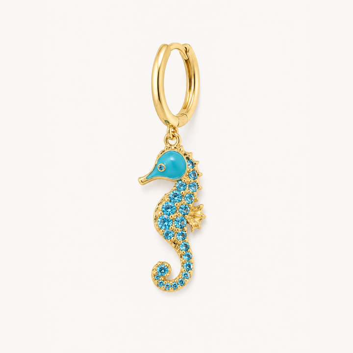 APĻA AUSKARS PIERCING MOSAĪKA AQUA JŪRAS ZIRGS