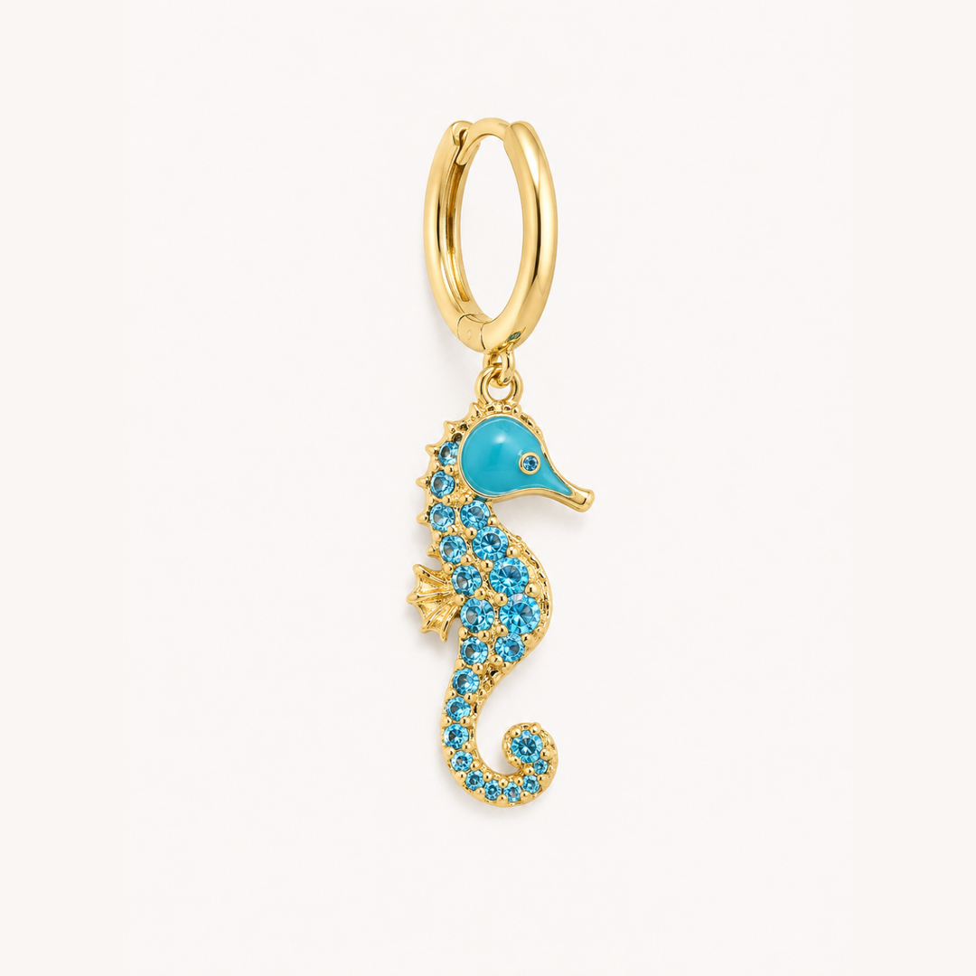 APĻA AUSKARS PIERCING MOSAĪKA AQUA JŪRAS ZIRGS