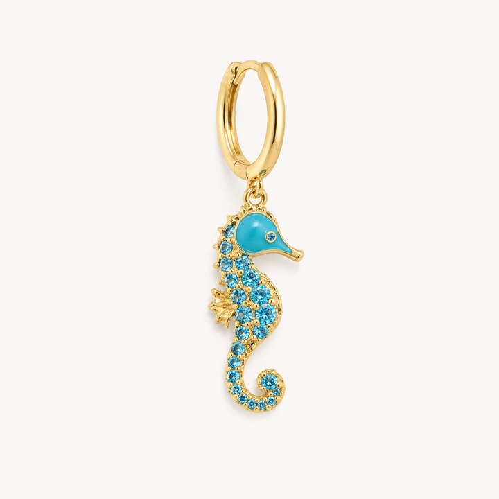 APĻA AUSKARS PIERCING MOSAĪKA AQUA JŪRAS ZIRGS
