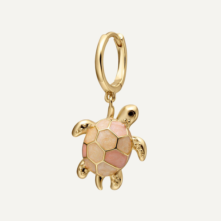 ROZE TORTUGA MOZAÏEK RING PIERCING OORBEL