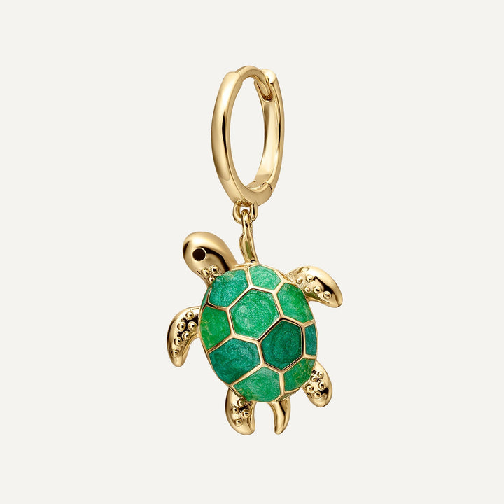 BRINCO PIERCING ARGOLA MOSAÏQUE GREEN TORTUGA