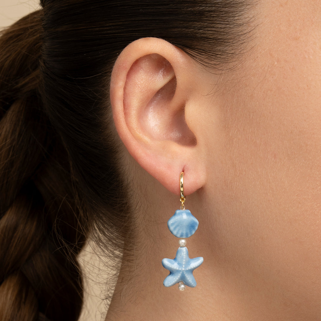 BRINCO PIERCING ARGOLA POCELAINE COQUILLE