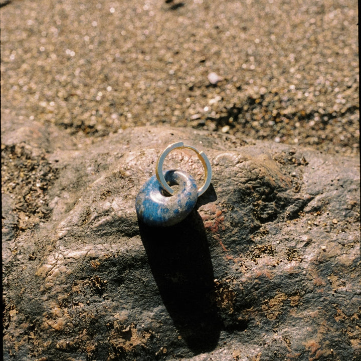 BRINCO PIERCING ARGOLA BLUE-TREOPIC