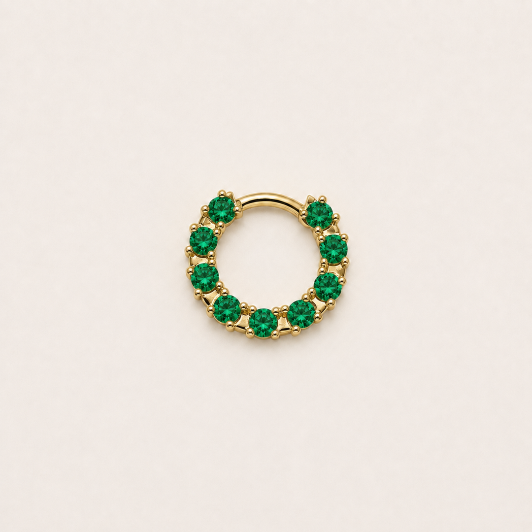 Daith-Piercing-Stecker EMERALD CRYSTAL