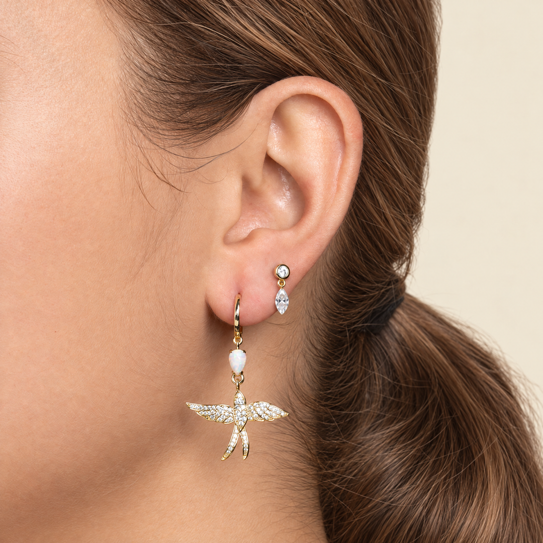 PENDIENTE PIERCING ARO OPAL ZÍ