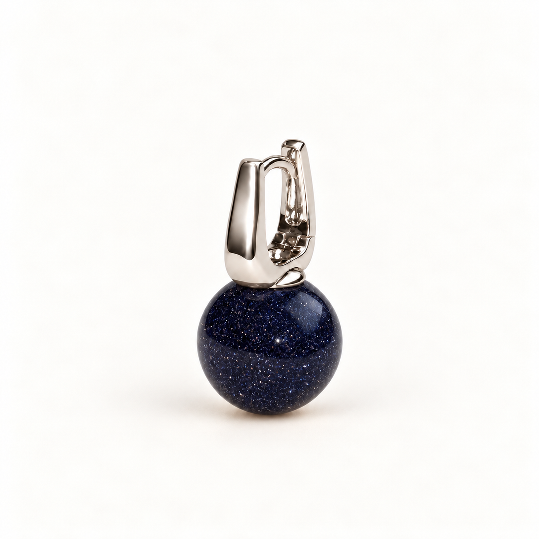 PENDIENTE PIERCING ARO BLUE GOLD SAND SPHÈRE