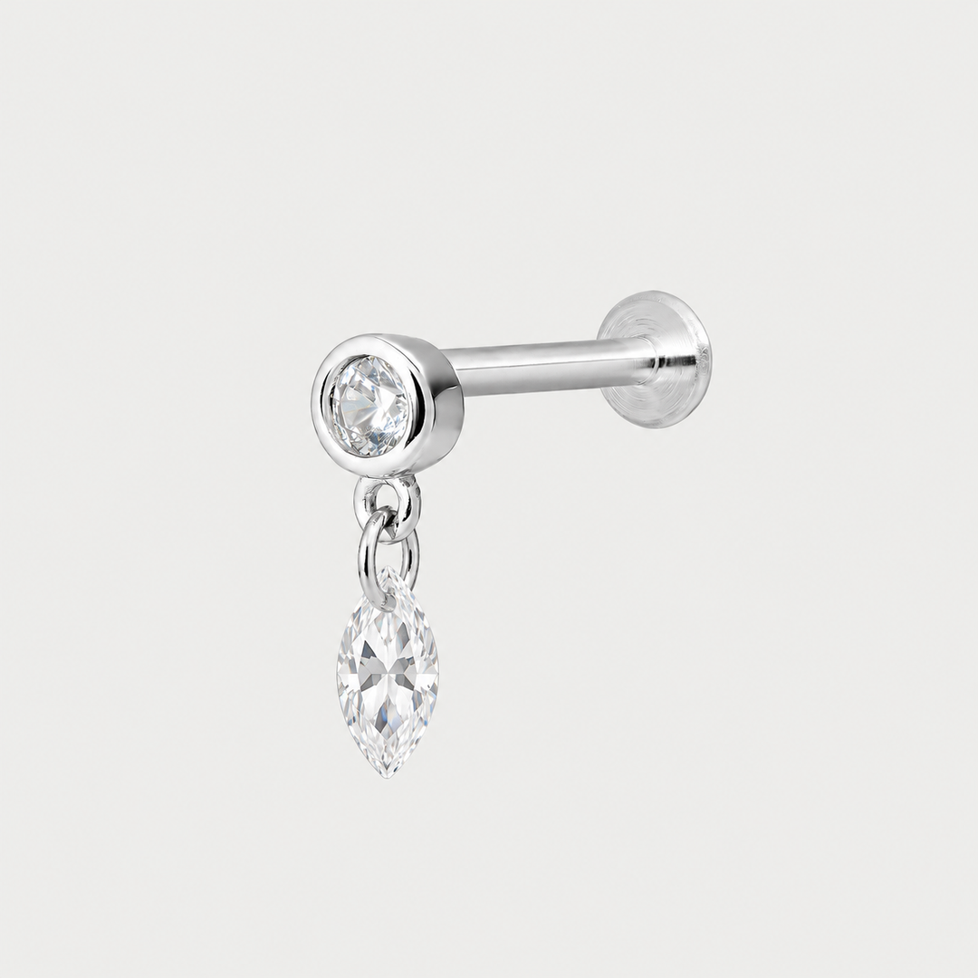 CONFORT PIERCING SILVER LIGNE D’ÉTOILES