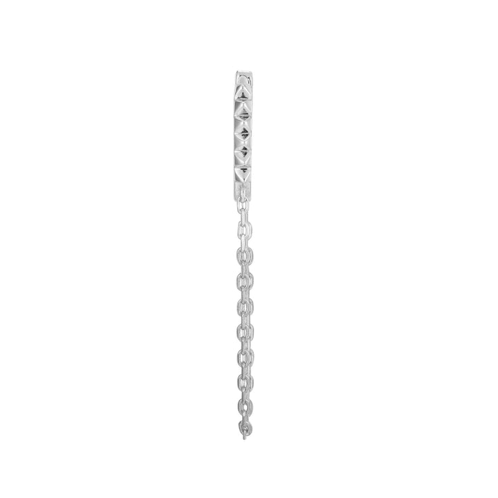 SILVER MODE HOOP PIERCING EARRING