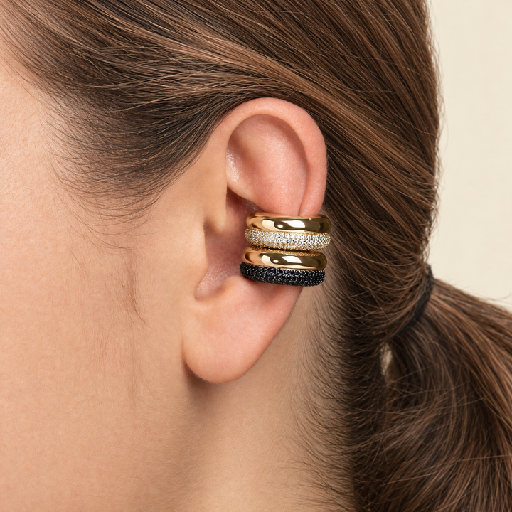 EAR CUFF WHITE COURONNE