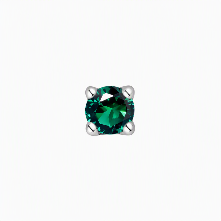 PENDIENTE PIERCING PENDIENTE PIERCING GREEN SILVER LUZ