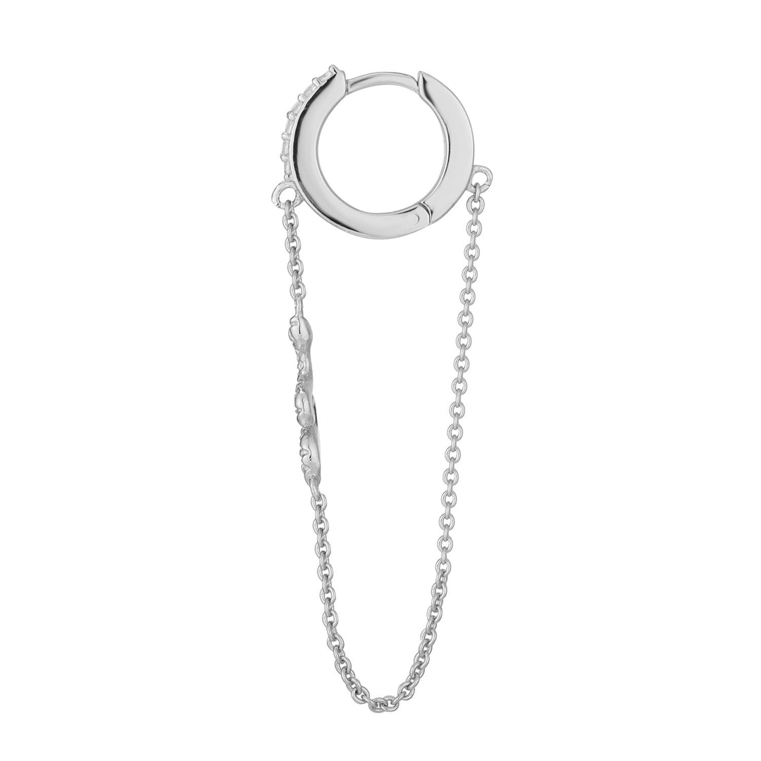 ZILVEREN PIERCING OORBEL SERPENT PUNK RING