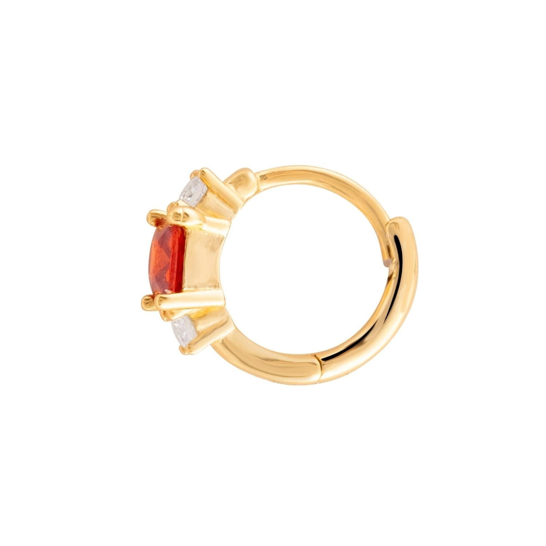 PIERCING OORBEL RING GEELGOUD ROOD SCARLETT