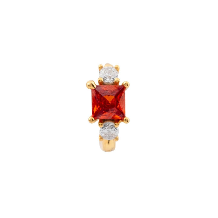 PIERCING OORBEL RING GEELGOUD ROOD SCARLETT