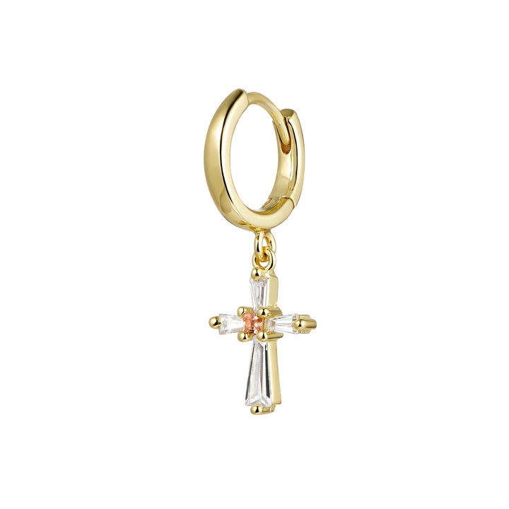 PIERCING OHRRING GOLDENKREUZ