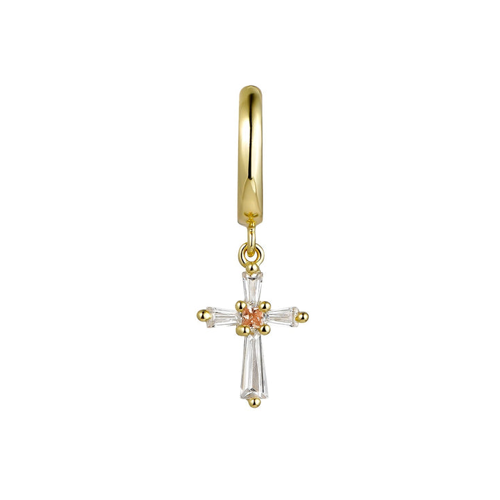 PIERCING OHRRING GOLDENKREUZ