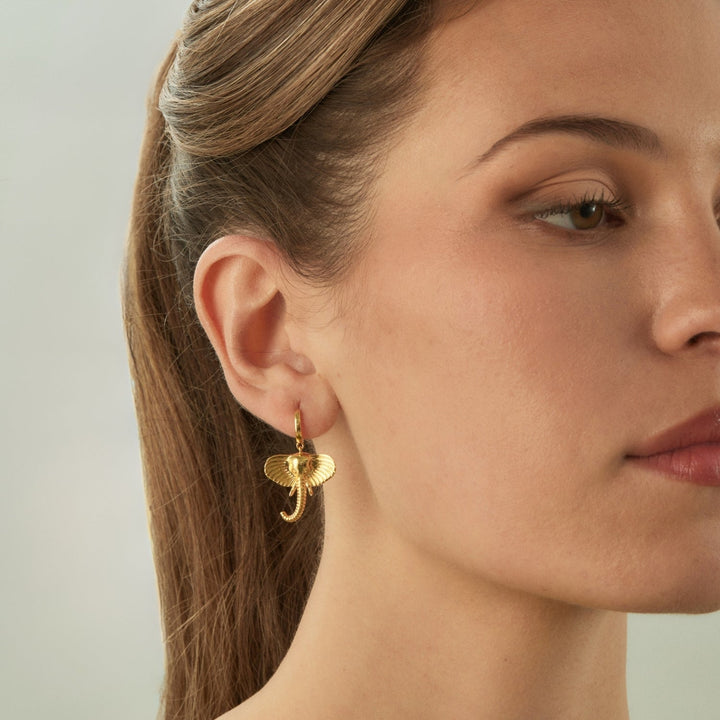 ELEPHANT HOOP PIERCING EARRING