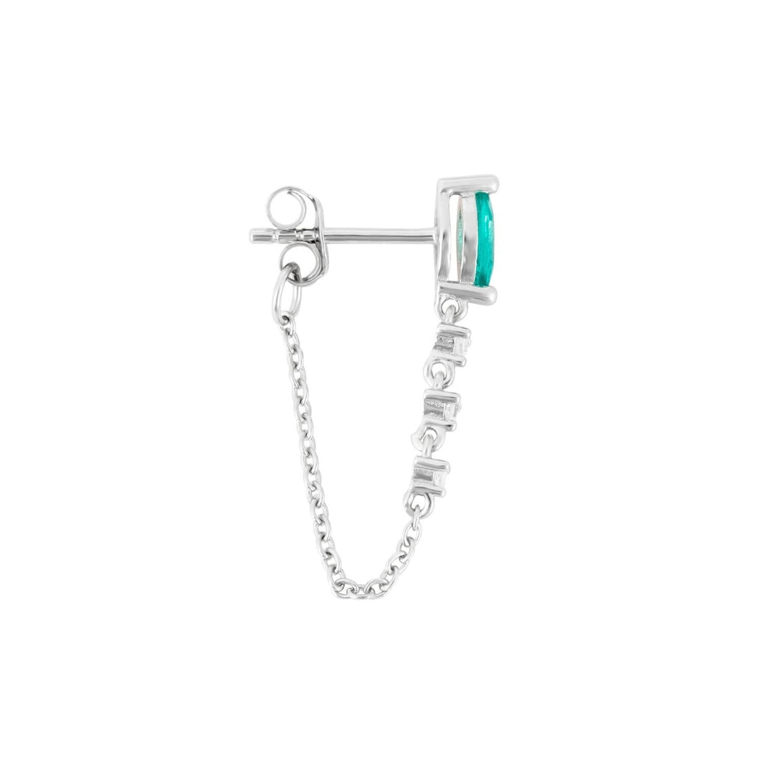 BRINCO PIERCING DE PRATA MARQUISE