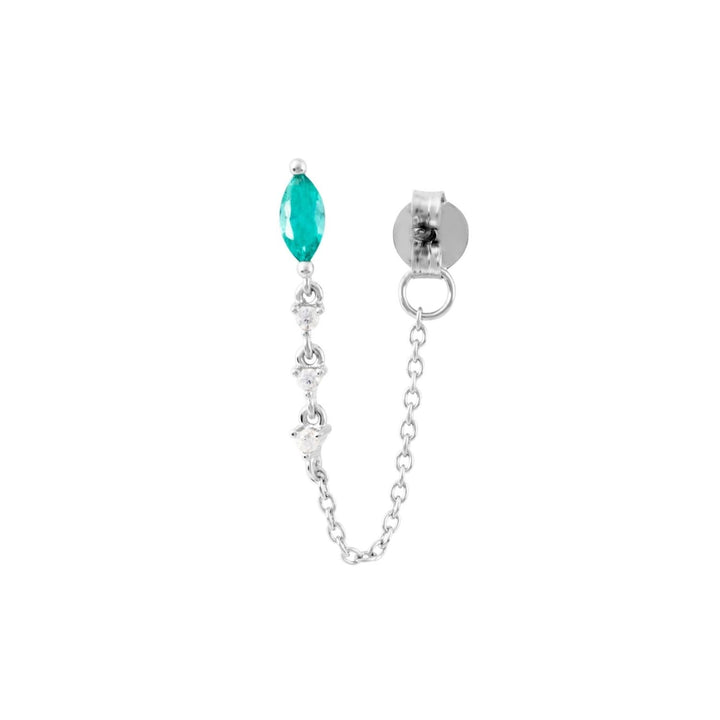 BRINCO PIERCING DE PRATA MARQUISE