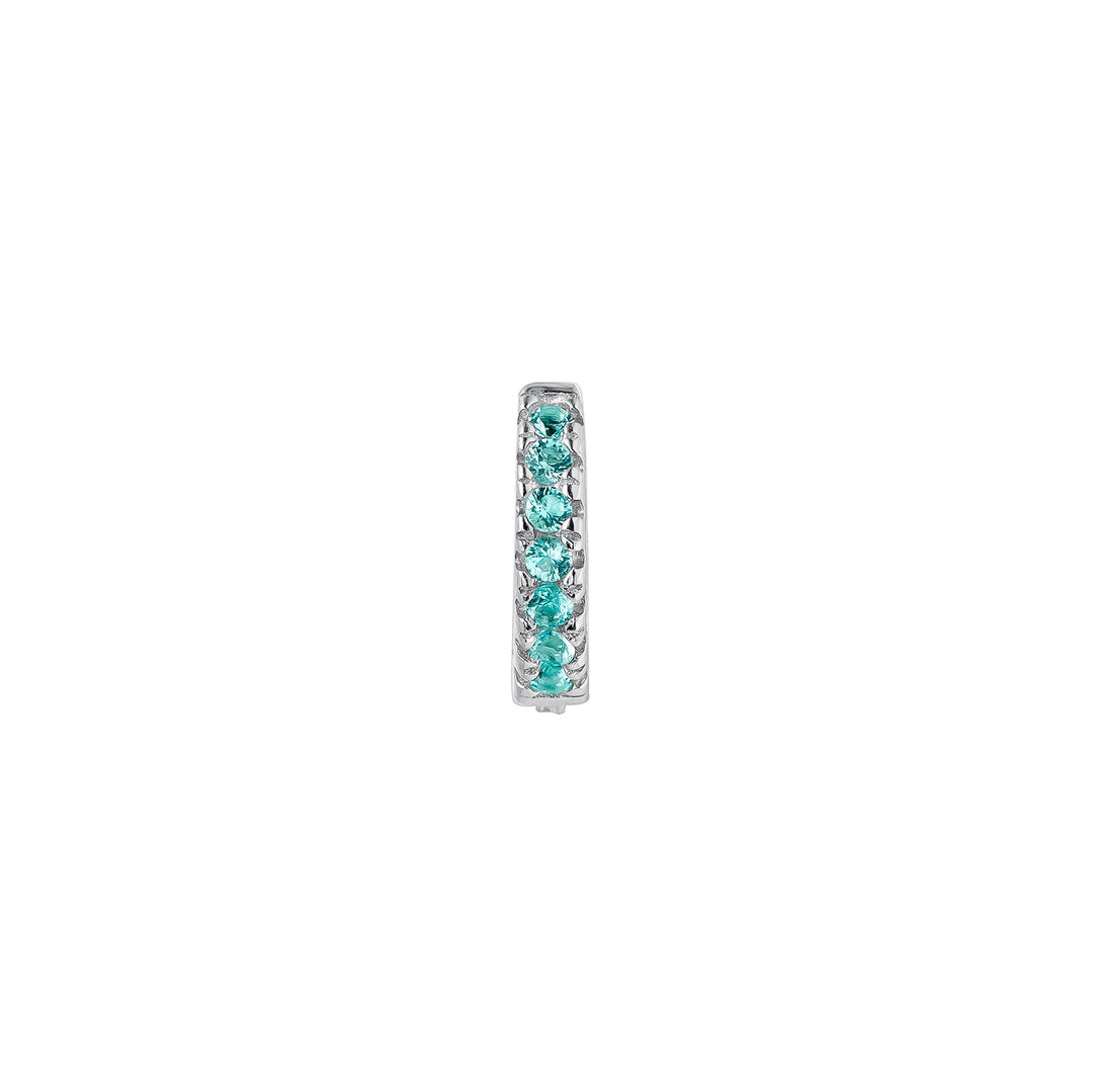 BRINCO PIERCING ARO DE PRATA AZUL SOPHIE