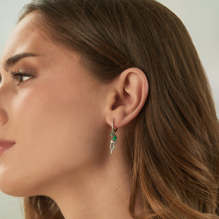 PERROQUET HOOP PIERCING EARRING