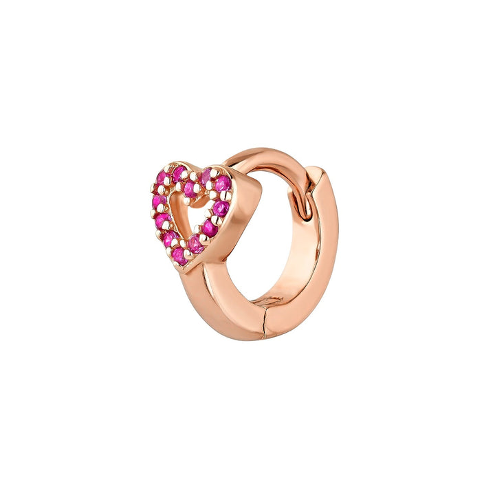 CUORE ROSEGOLD RING PIERCING OORBEL