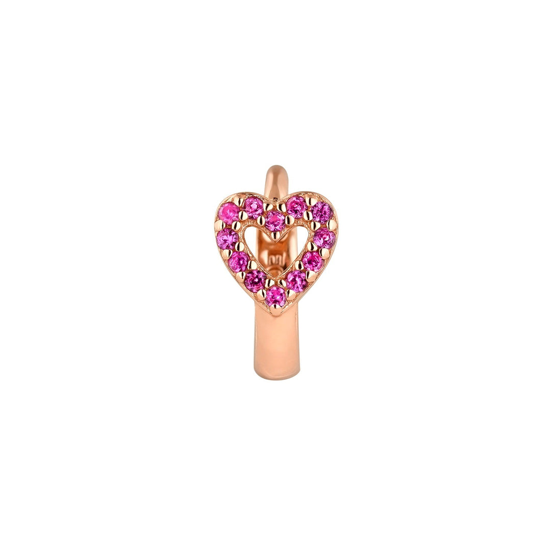 CUORE ROSEGOLD RING PIERCING OORBEL