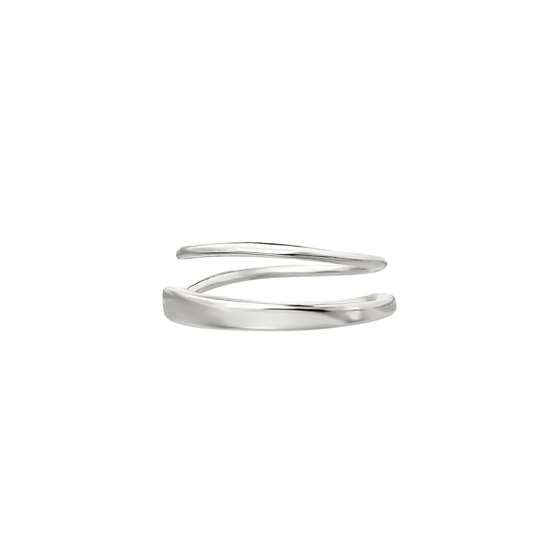 PENDIENTE PIERCING ARO DE PLATA DOUBLE TWIST