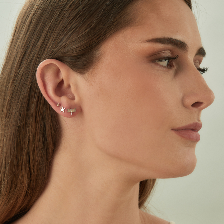 ORECCHINO PIERCING IN ARGENTO STELLA MARINA