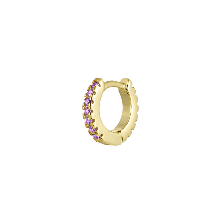 PENDIENTE PIERCING ARO ORO AMARILLO AMATISTA SOPHIE