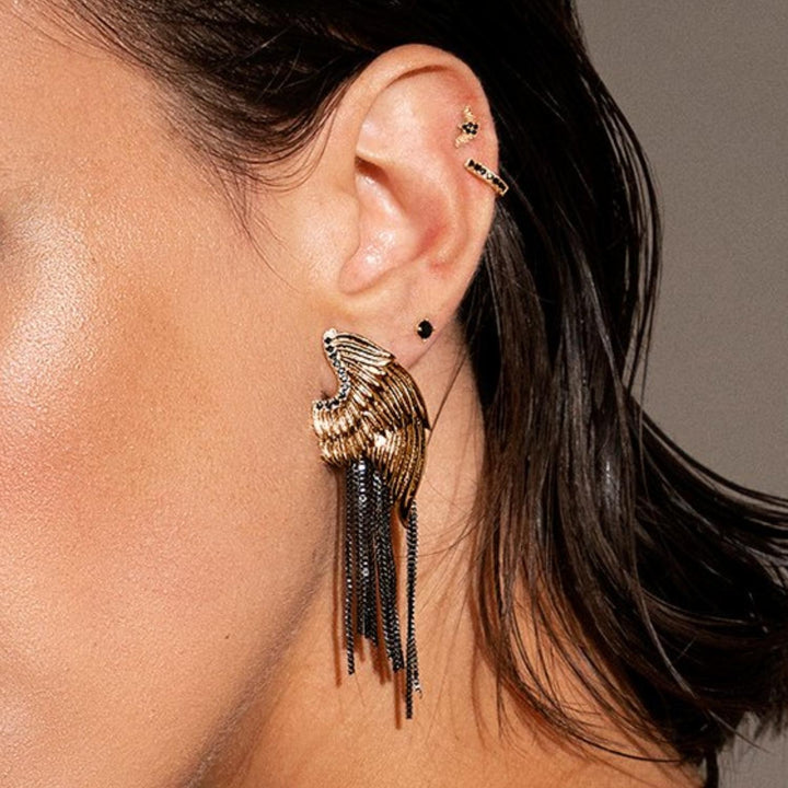 BRINCO PIERCING ARO OURO ROSA ESPINELA SOPHIE