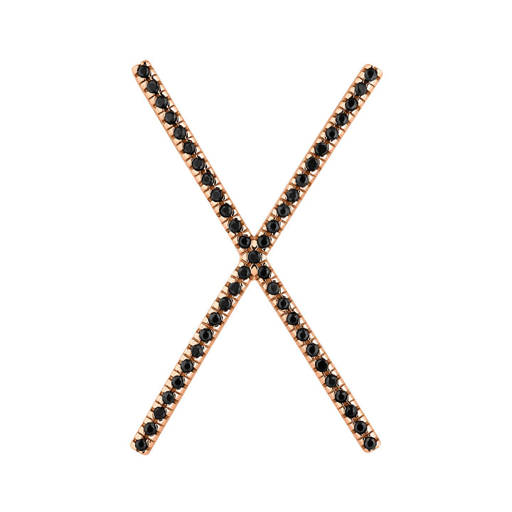 ROSÉGOLD SPINELLEN XXL PIERCING OHRRING XA