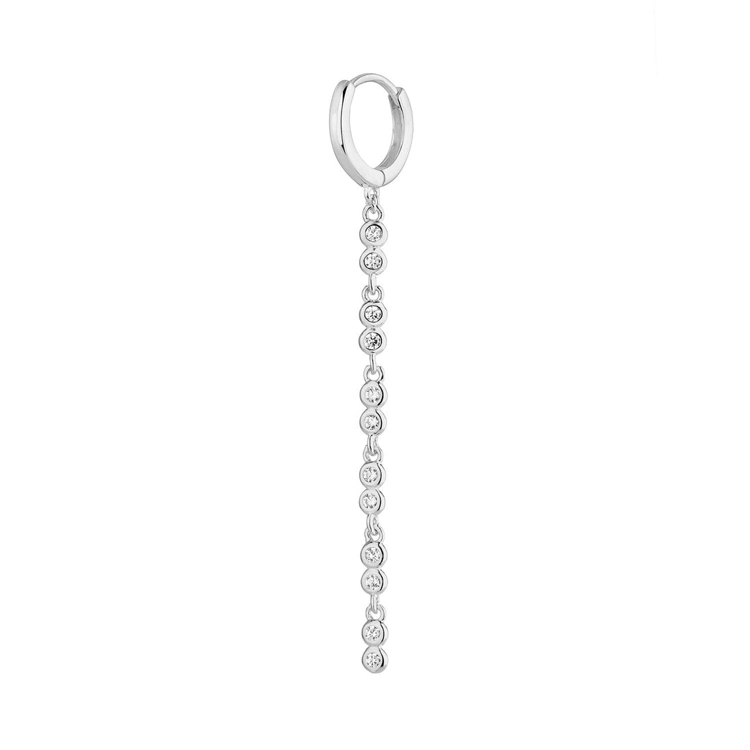 SENORITA SILVER HOOP PIERCING EARRING