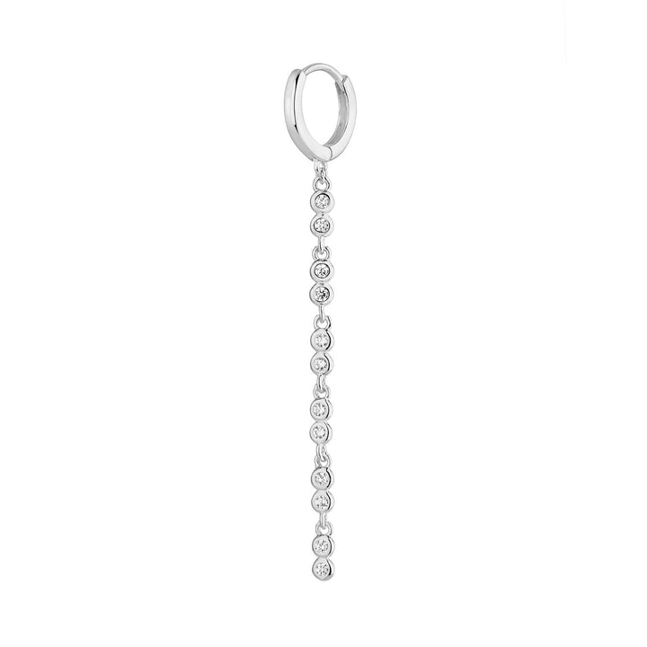 SENORITA SILVER HOOP PIERCING EARRING