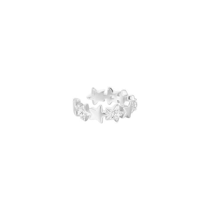 EAR CUFF ZILVER STERRENPATROON