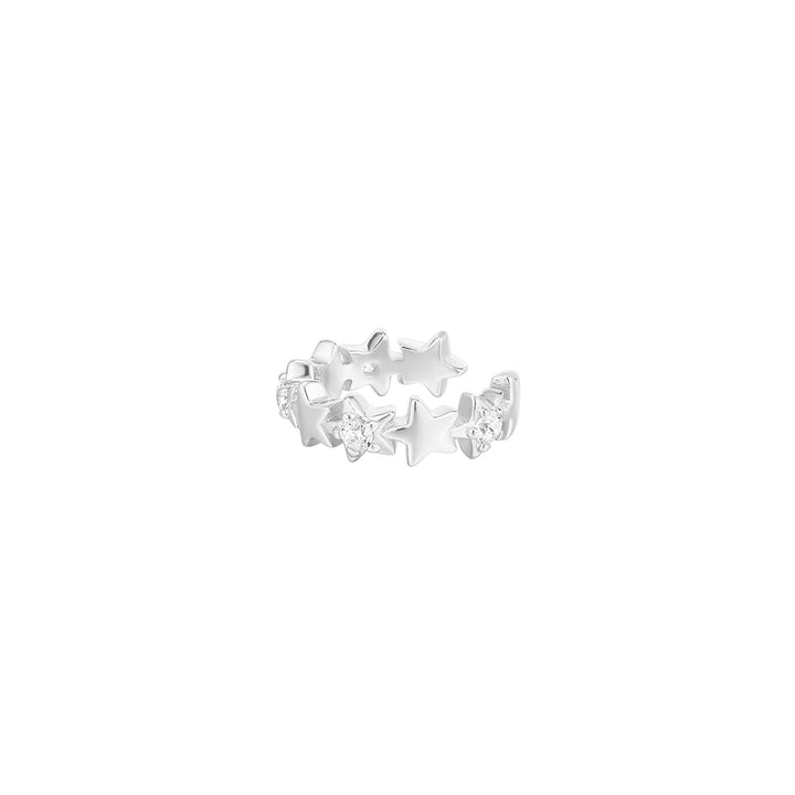 EAR CUFF ZILVER STERRENPATROON