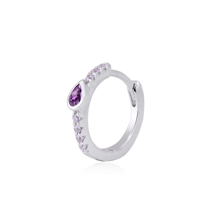 GISELE SILBER CREOLEN PIERCING OHRRING