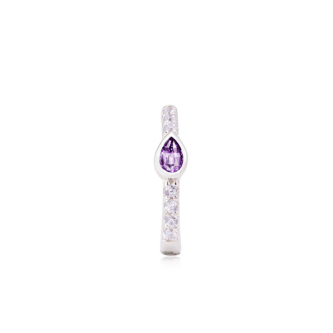 GISELE SILBER CREOLEN PIERCING OHRRING