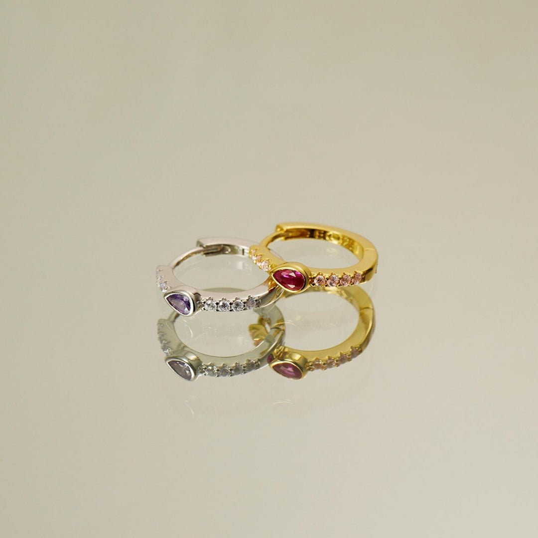 GISELE SILBER CREOLEN PIERCING OHRRING
