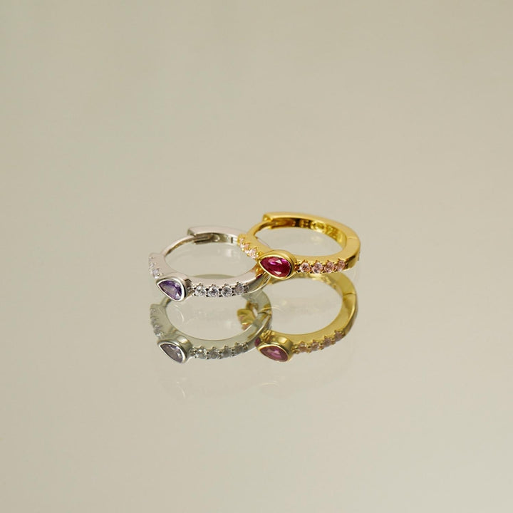 GISELE SILBER CREOLEN PIERCING OHRRING
