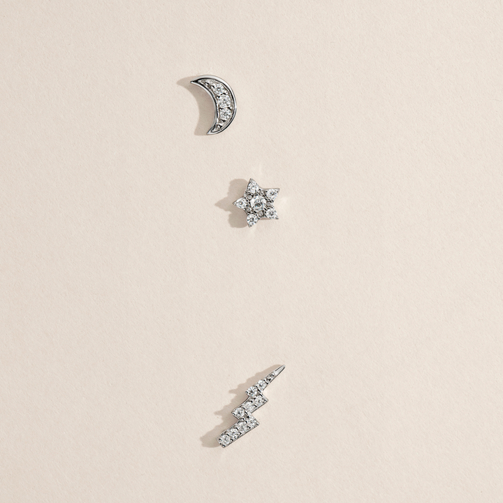 ORECCHINO PIERCING IN ARGENTO RAYO
