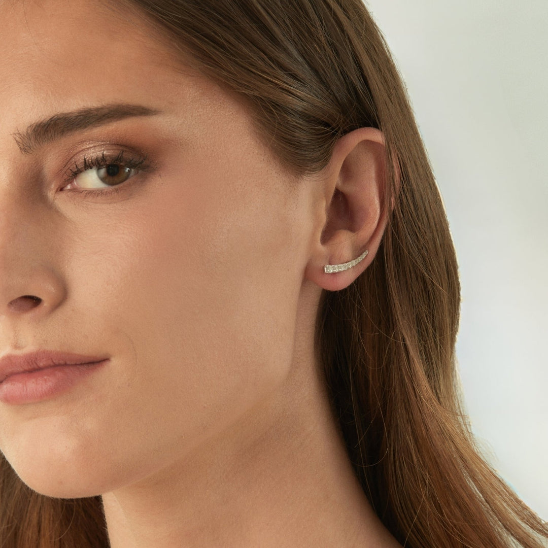 STELA ZILVER KLIMPIERCING OORBEL