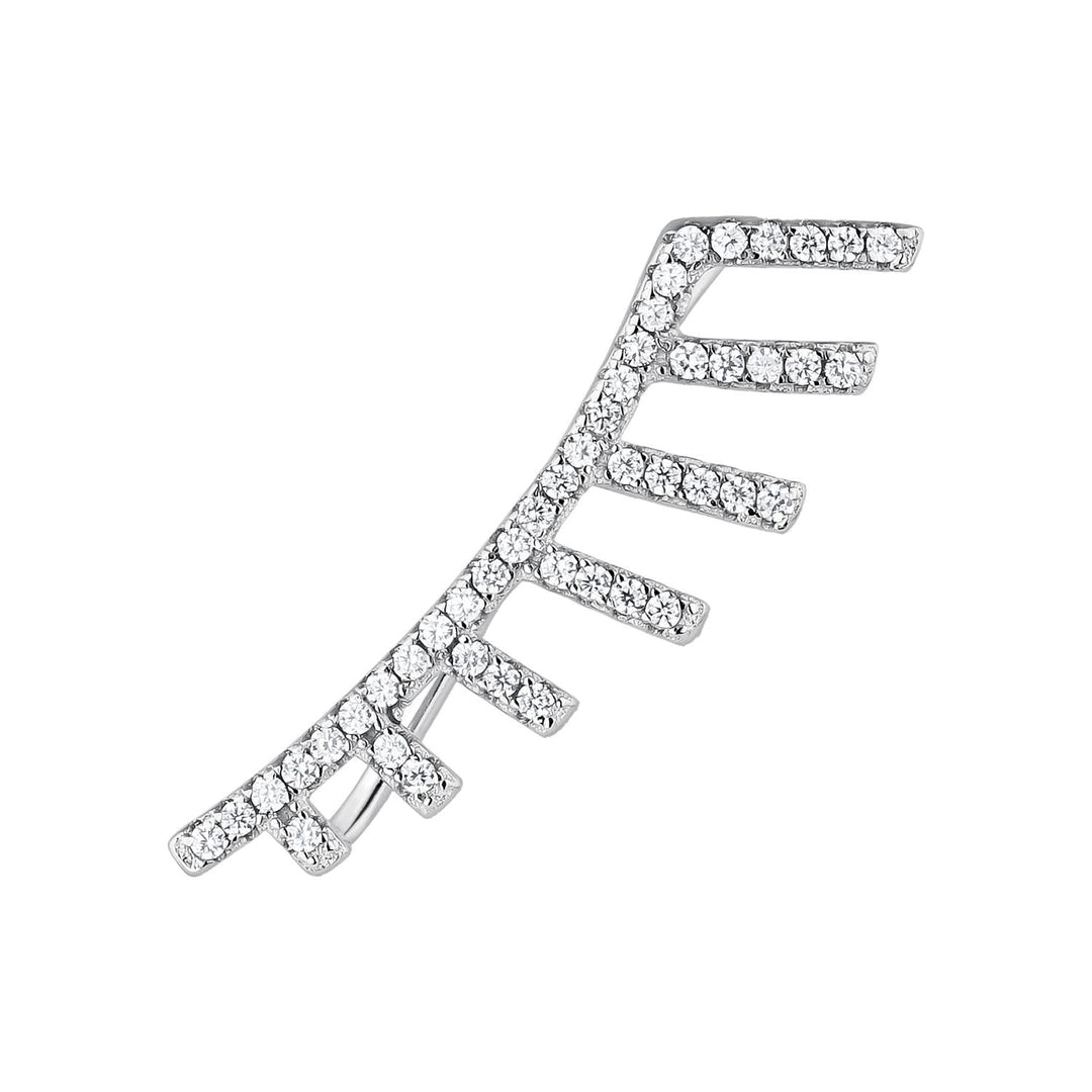ORECCHINO TREPADOR IN ARGENTO GATSBY
