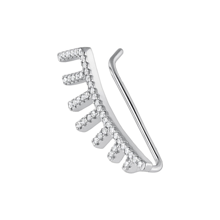 ORECCHINO TREPADOR IN ARGENTO GATSBY