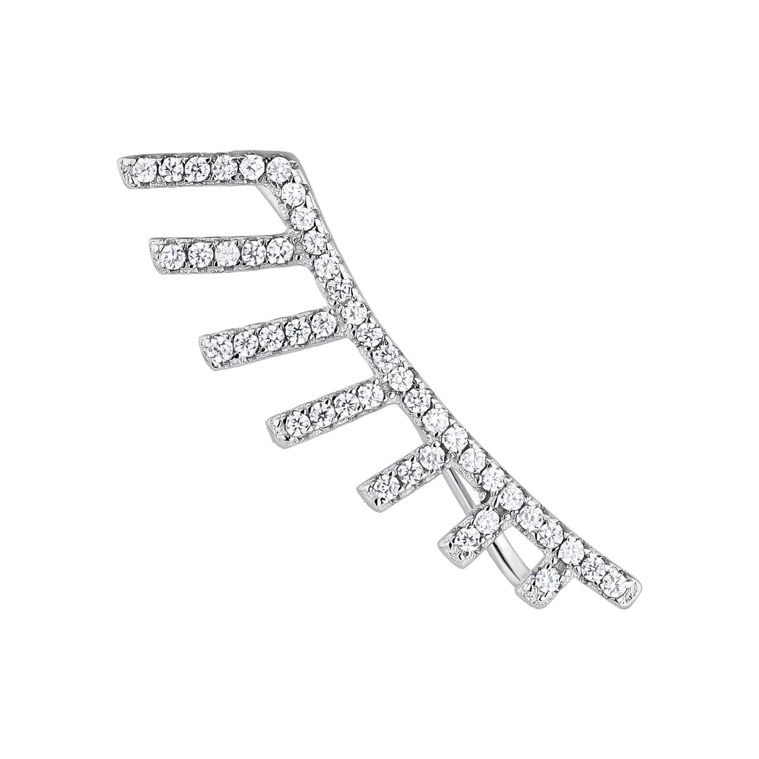 ORECCHINO TREPADOR IN ARGENTO GATSBY