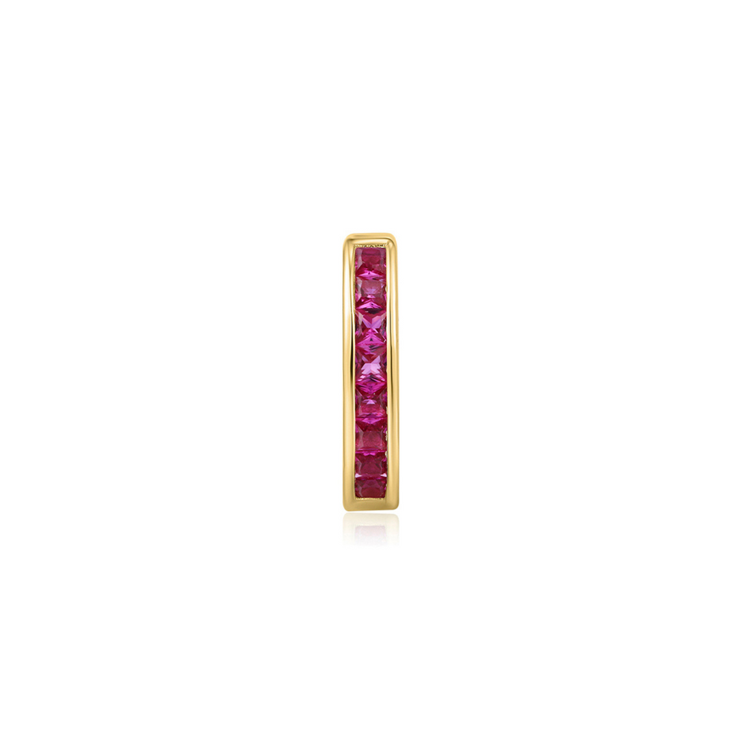 BRINCO PIERCING ARGOLA OURO AMARELO ROSA HOLI HOOP