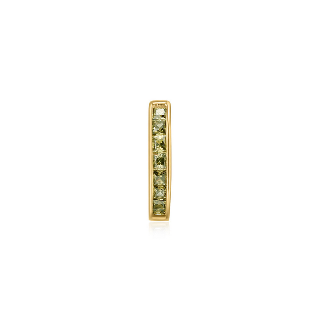 GELBGOLD GRÜN PIERCING OHRRING HOLI HOOP RING