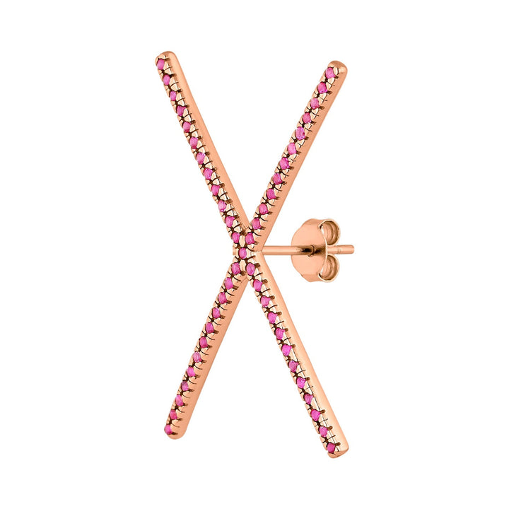 PENDIENTE PIERCING ORO ROSA XXL XA